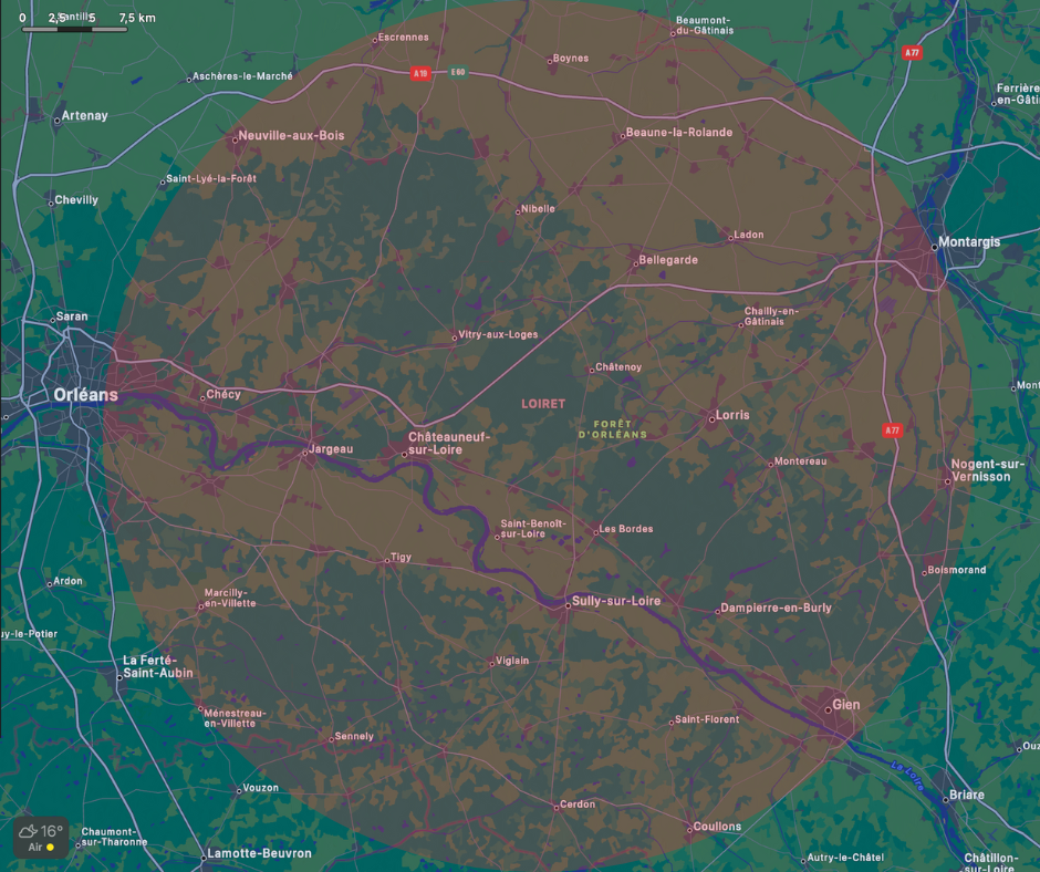 Déplacement à domicile dans le Loiret